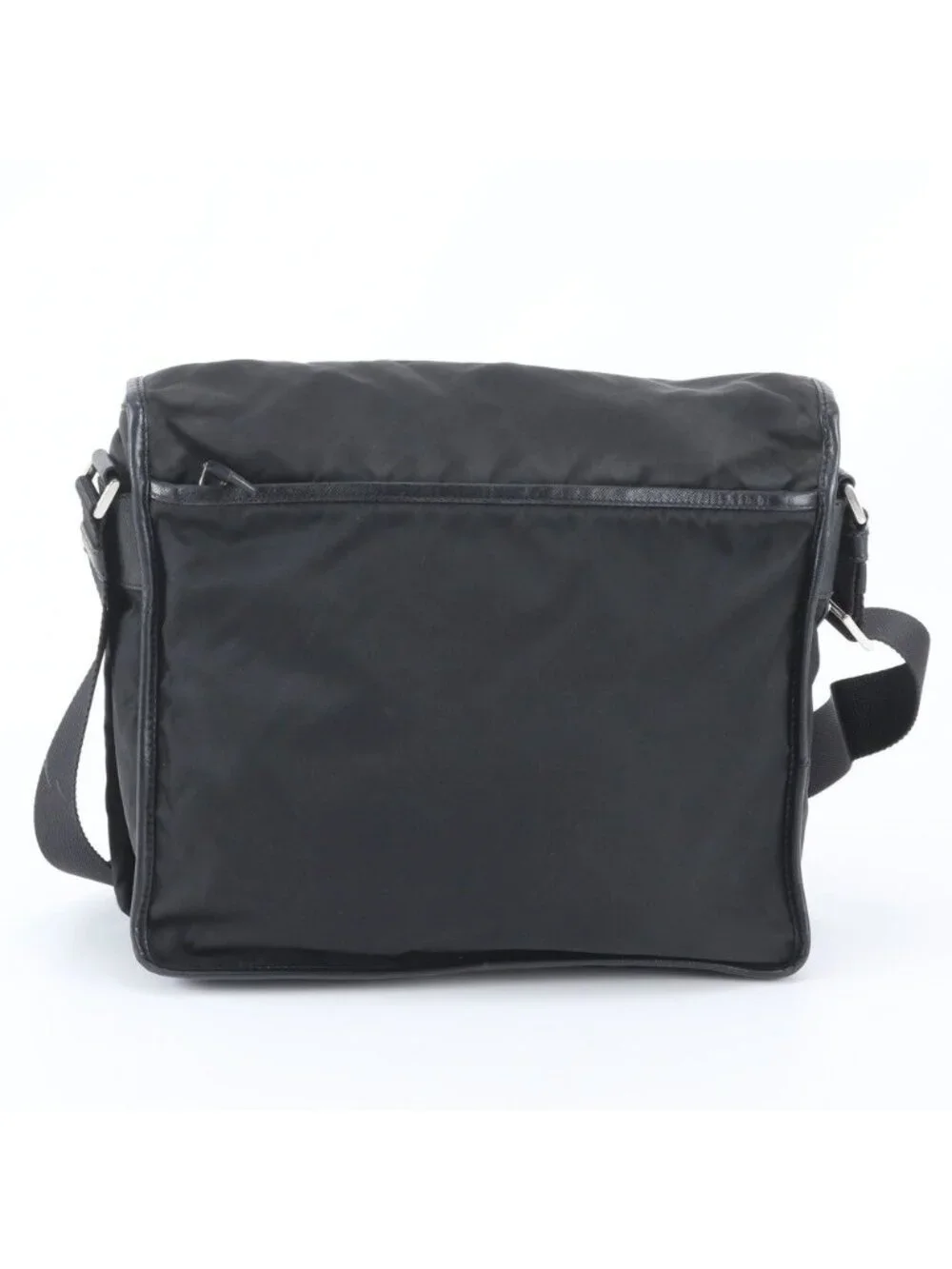 Prada Okayama Tenmaya Tessuto Nylon Leather Shoulder Bag Crossbody